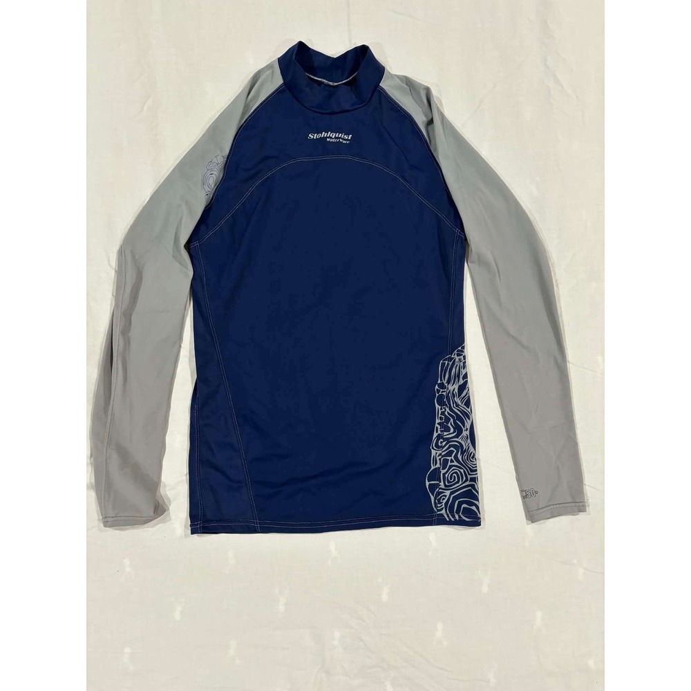 Stohlquist WaterWare Men's Long Sleeve Rash Guard Sun Shirt XL Navy‎ Blue UPF 50